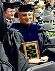 Dr. Herman and his award
