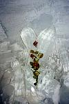 Rose ice sculpture