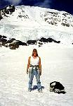 Kacy on glacier